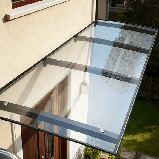 marquise de porte de garage 80x100cm