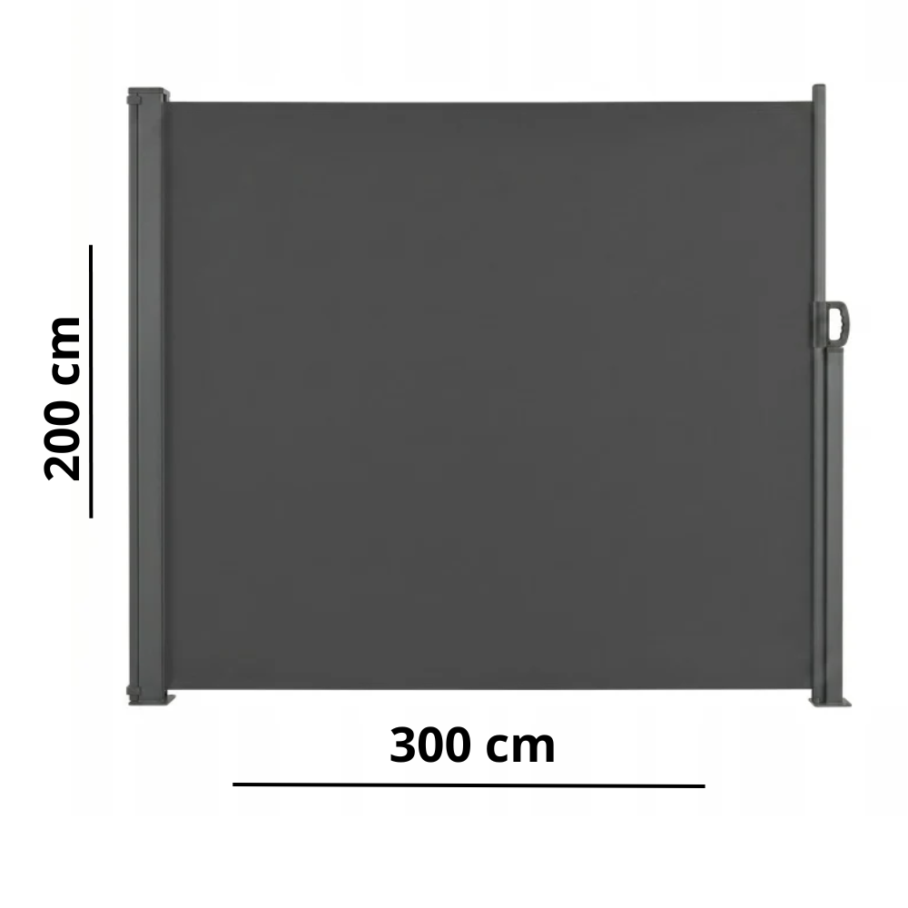 auvent latéral rétractable 300x200cm Anthracite