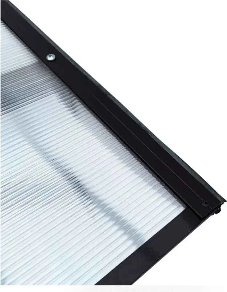 auvent marquise de porte Aluminum STARK 160x100x25cm 6mm polycarbonate