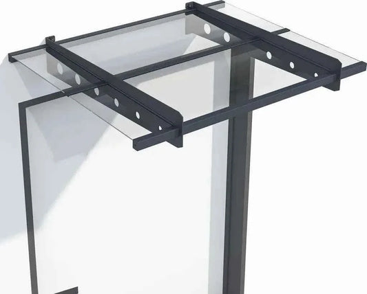 auvents et marquises Jusk 100x80cm gris anthracite