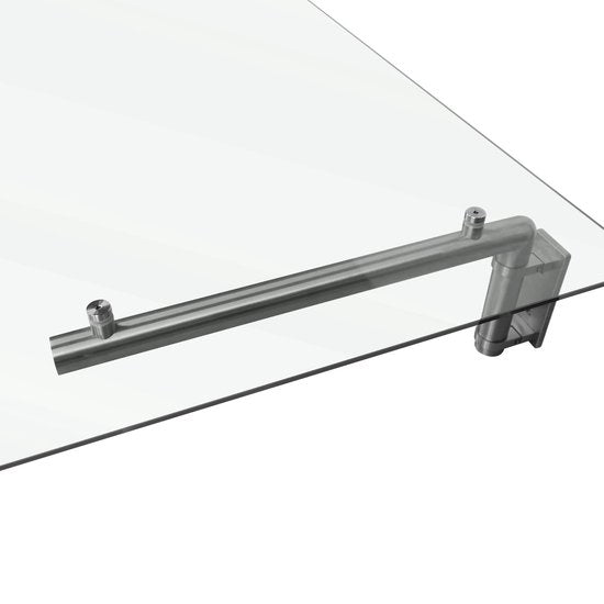 marquise en verre moderne 144cm x 80cm