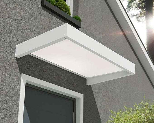 marquise porte d'entrée moderne - 160 x 95 x 17cm