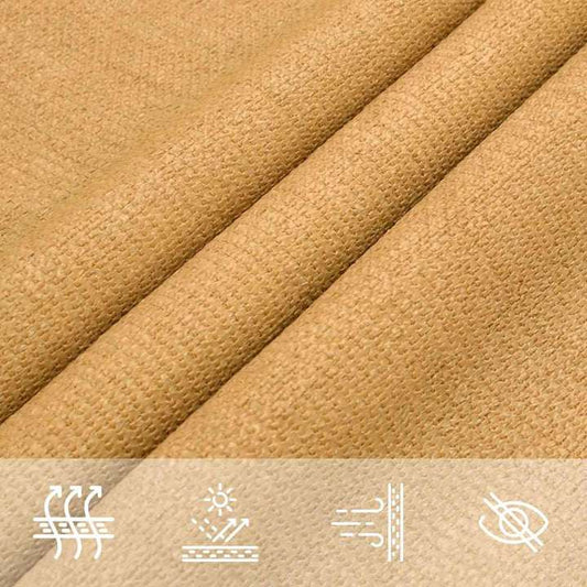 Voile d'ombrage triangulaire jaune sable
