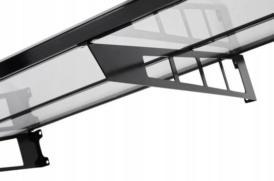 auvent aluminium moderne OSLO 140 x 90 cm acier inoxydable
