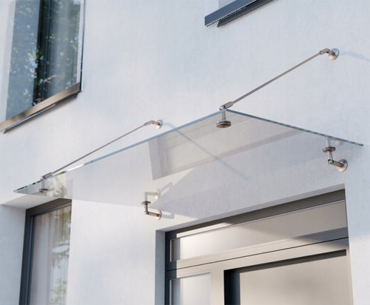 marquises en verre Door en Inox