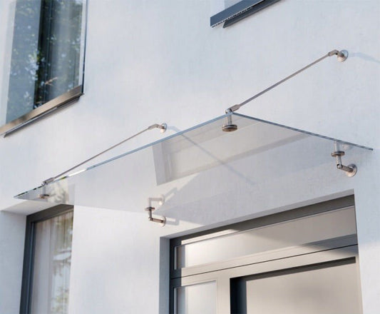 marquises en verre Door en Inox