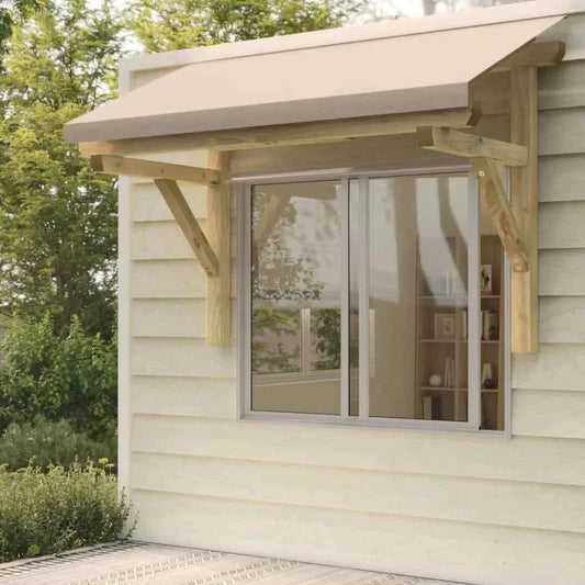 marquise auvent bois 200x100cm