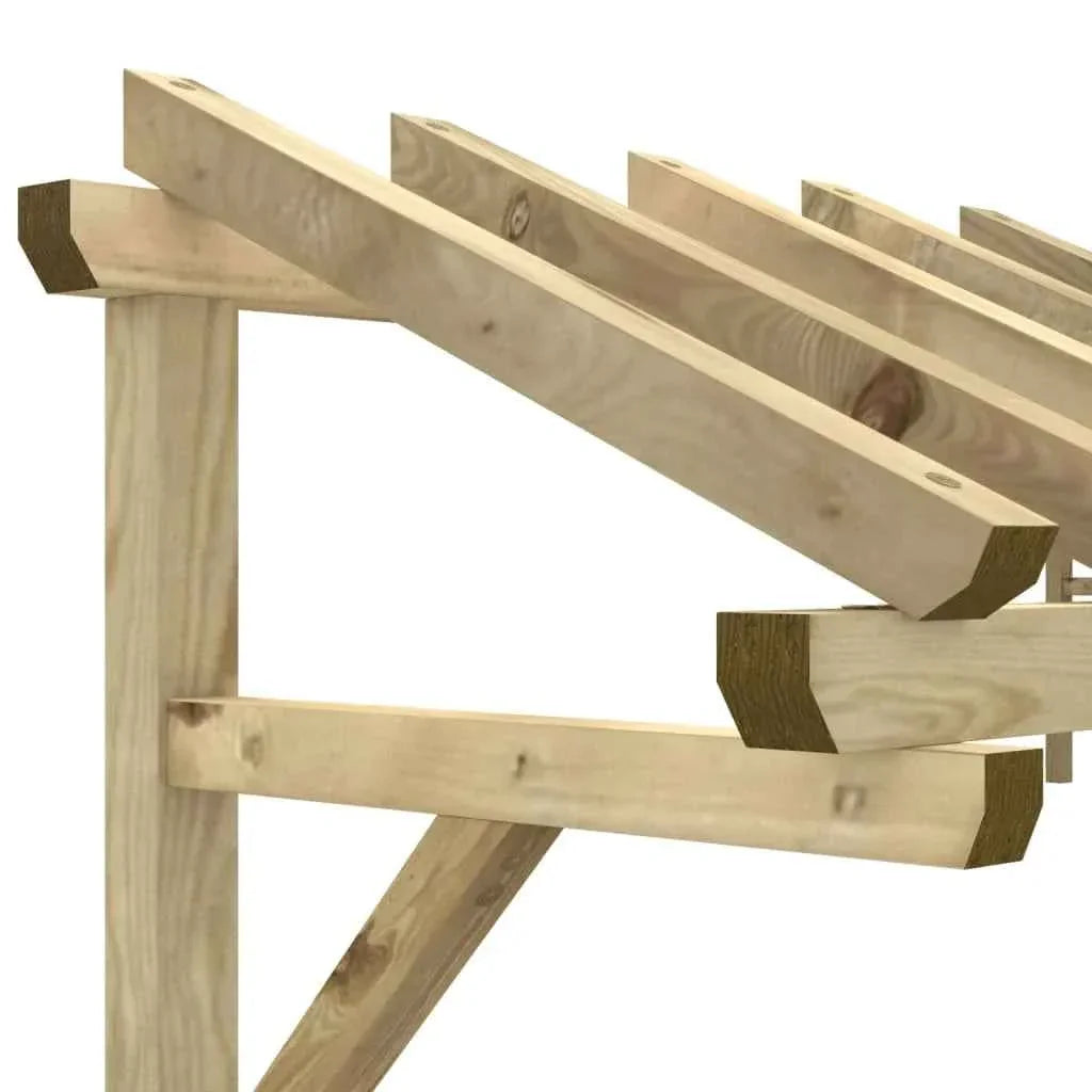 marquise auvent bois 200x100cm