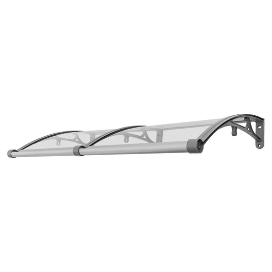 auvents de porte, auvent marquise de porte 120 x 60 cm transparent en polycarbonate