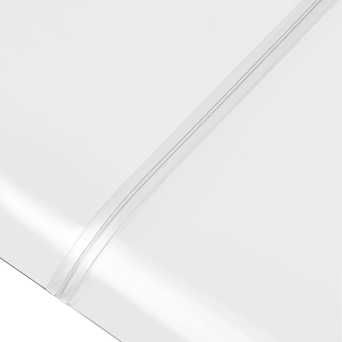 marquise de porte d entree 200x40cm en polyéthylène téréphtalate Transparente