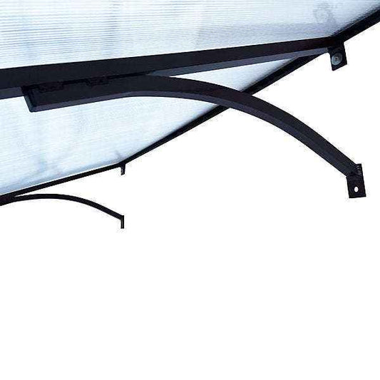 marquise auvent 160x100x30cm STARK gris 6mm polycarbonate