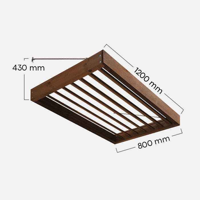 marquise pour maison – 120x80x43 cm
