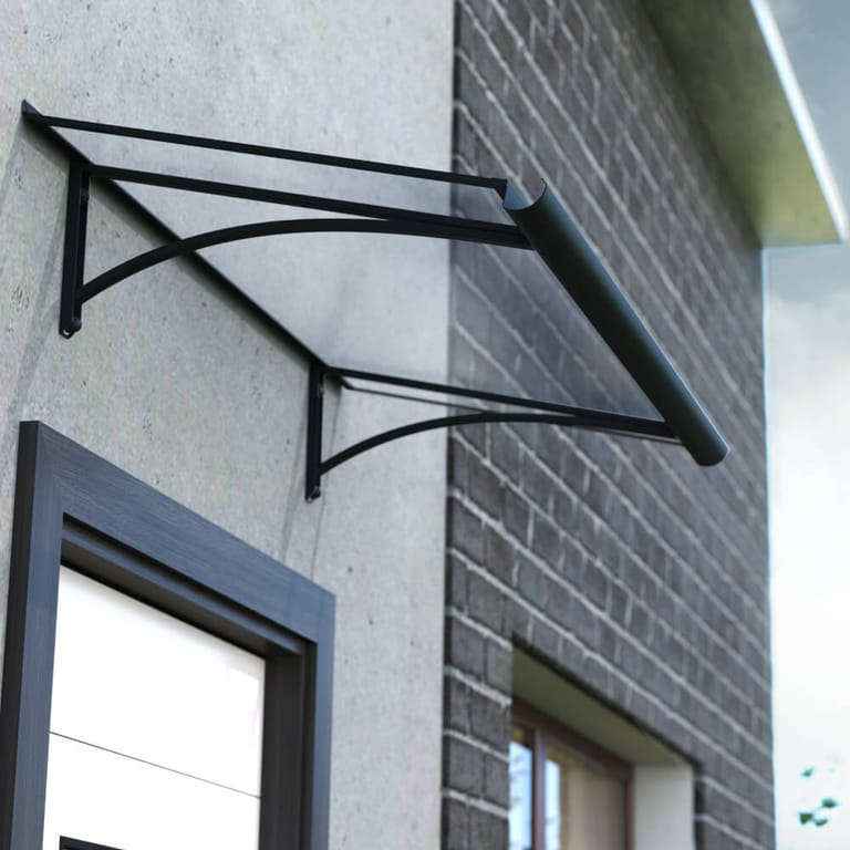 marquise de porte aluminium 160 cm x 54 cm x 20 cm - Samba