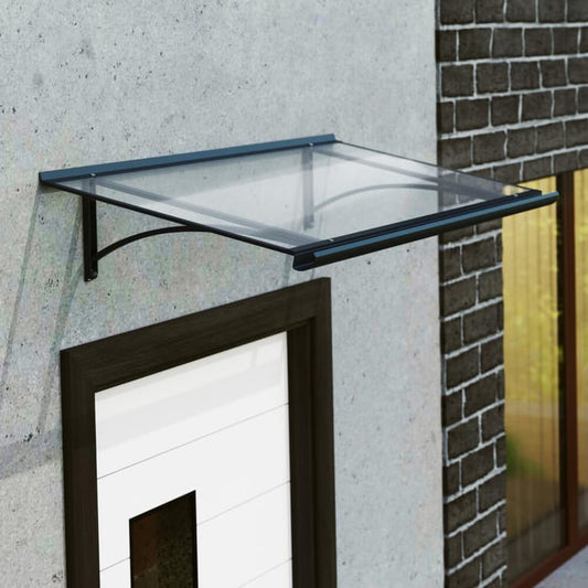 auvent de porte marquise 120 cm x 54 cm x 20 cm - samba