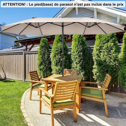 Parasol Double Face 4,7M Beige