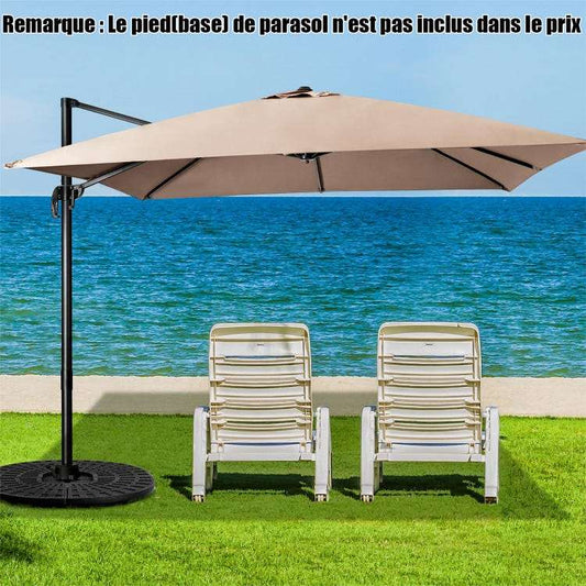 Parasol de Jardin Déporté Inclinable 3x3M