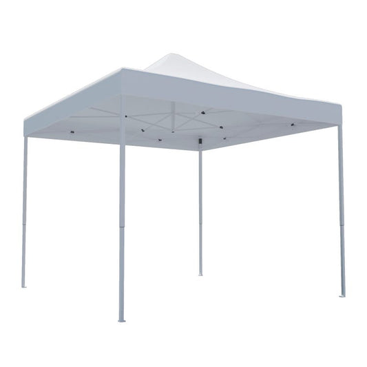 Tonnelle pliable acier blanc, 8.8 m²