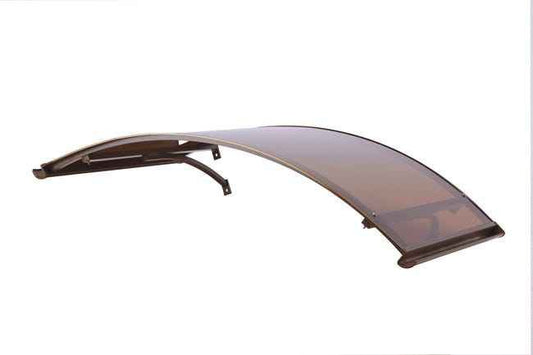 marquise maison moderne Aluminium Marquise Arch 90x140 Support marron