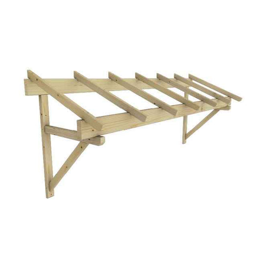marquise bois 310x120cm