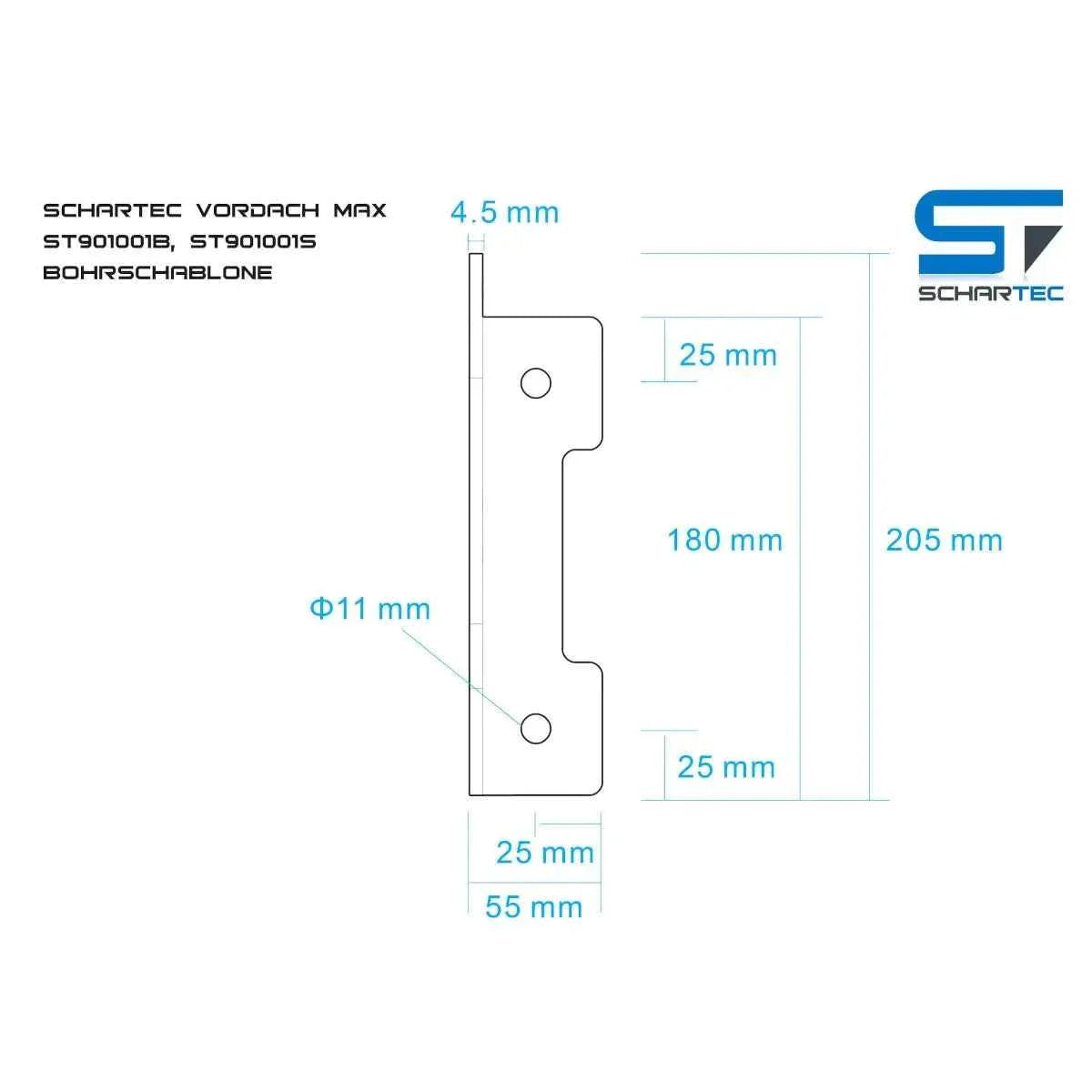 marquise moderne porte d'entrée en aluminium 120 x 90 cm incliné argenté KEPLER