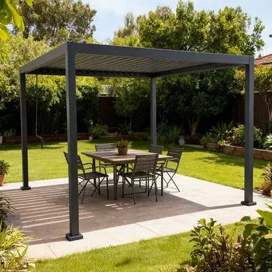 Pergola bioclimatique aluminium 4x3 m pergola jardin terrasse lames orientables