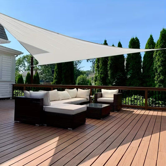Voile d'ombrage triangulaire blanc