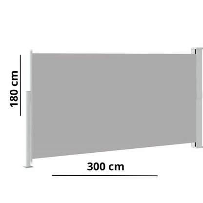 paroi latérale auvent 180x300 cm
