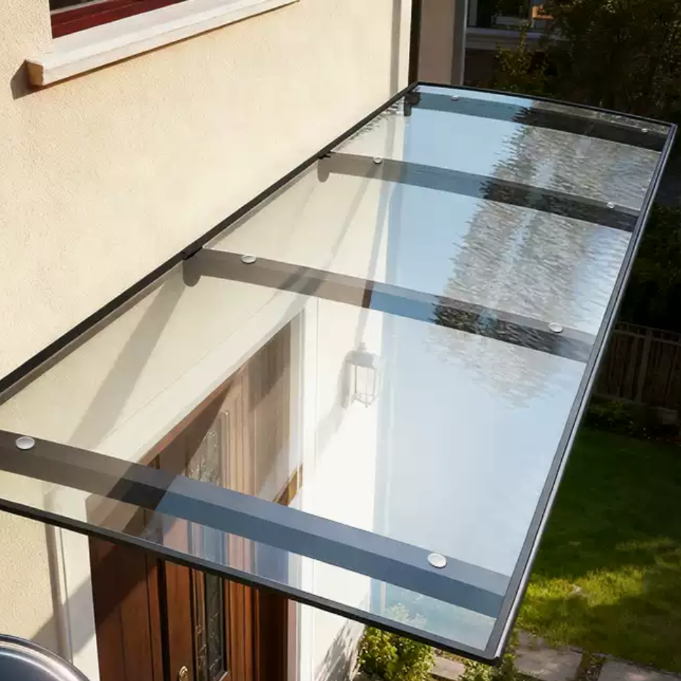 marquise porte de garage 100x120cm