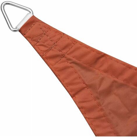 Voile d'ombrage rouge rectangulaire 4x6 m en tissu oxford traité UV