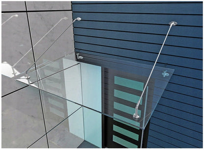marquises en verre Door en Inox