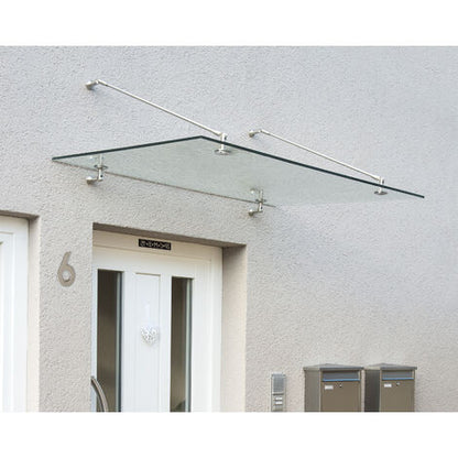 marquise aluminium et verre HOME - 150 x 90 cm