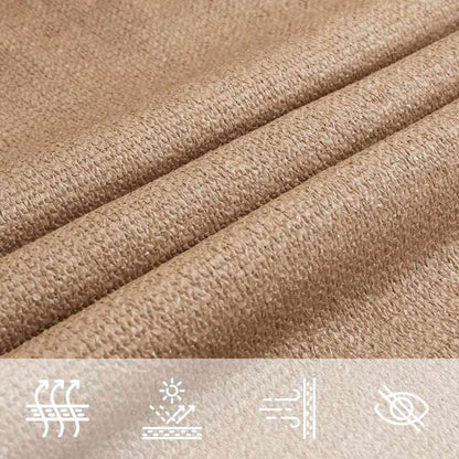 Voile d'ombrage triangulaire marron taupe
