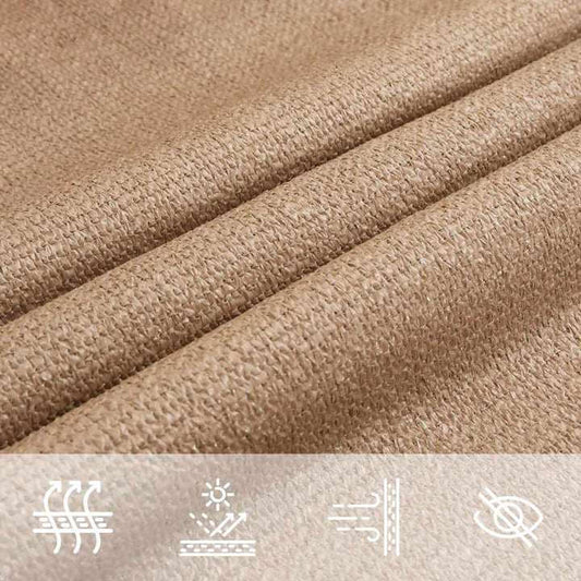 Voile d'ombrage triangulaire marron taupe