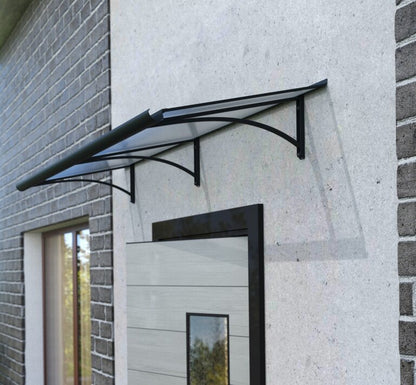 marquise entree ALU anthracite Rumba XL 197x54, polycarbonate cellulaire