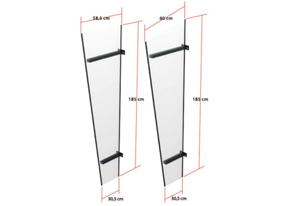 parois latérales pour pavillon de jardin 185 cm