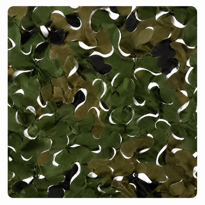 Toile d'ombrage rectangulaire design camouflage vert