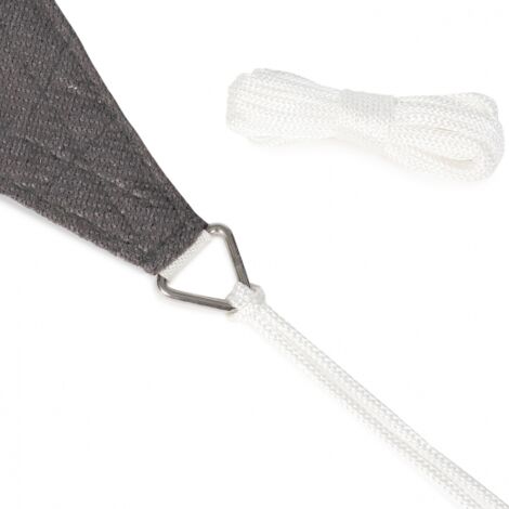Voile d'ombrage rectangulaire 4x6 M gris – Densité 180 gr/m²