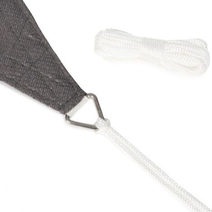 Voile d'ombrage rectangulaire 4x6 M gris – Densité 180 gr/m²