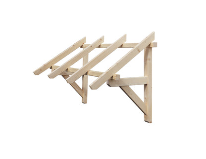 marquise en bois l.139 x H.84 x P.66 cm