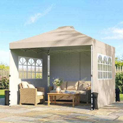 Tonnelle de Jardin 3x3m，Hauteur Réglable