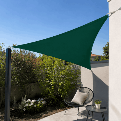 Toile d'ombrage Triangulaire - vert sapin