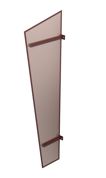 paroi latérale auvent en polycarbonate cellulaire ALU blanc 185x58,5x30,5
