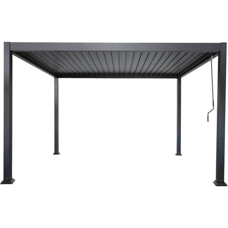 Pergola bioclimatique aluminium 4x3 m pergola jardin terrasse lames orientables
