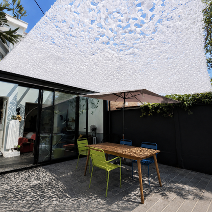 Toile d'ombrage Camouflage Blanc Décoratif Anti-UV