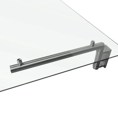 marquise en verre moderne 144cm x 80cm