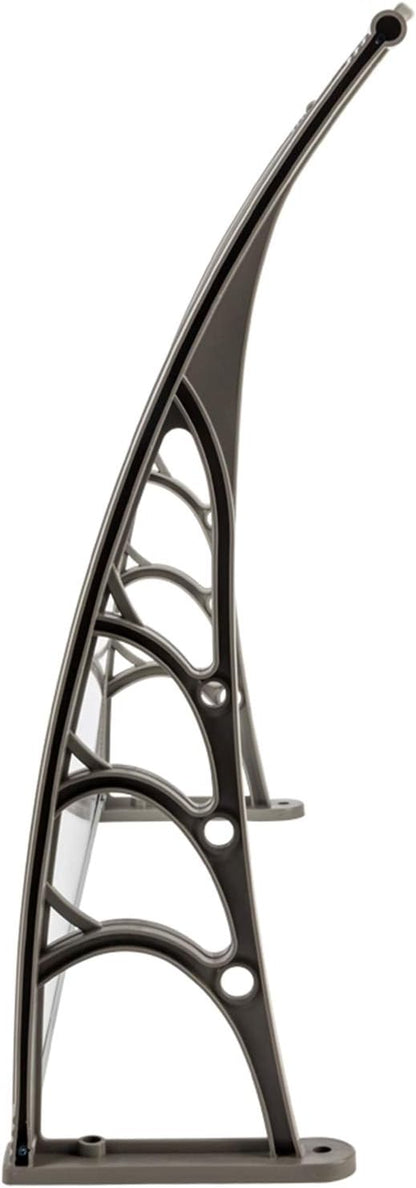 marquise de porte ancienne 160x80cm transparent en polycarbonate