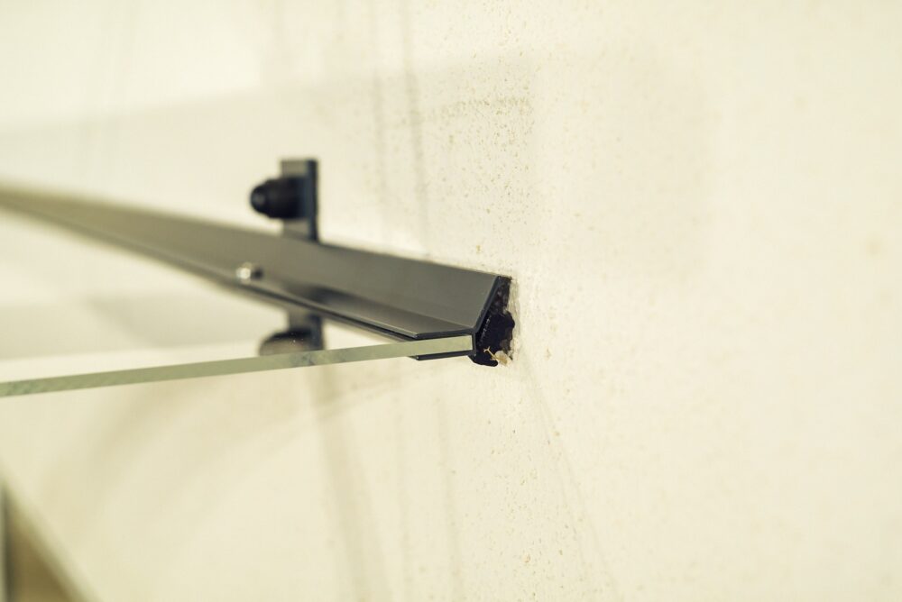 marquise moderne aluminium 120/160 cm - Métal & Polycarbonate Gris Anthracite