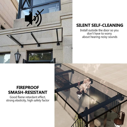 marquise porte de garage 200x120cm