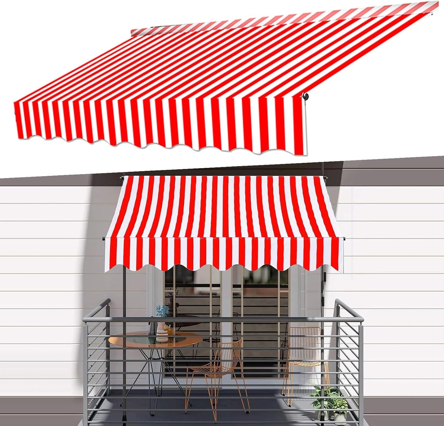 auvent balcon sans percage 200 à 400cm