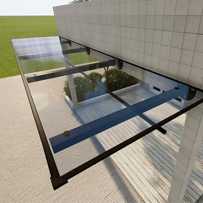 marquise porte de garage 200x120cm